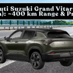 Maruti Suzuki Grand Vitara EV (India): 400 km Range & Pricing