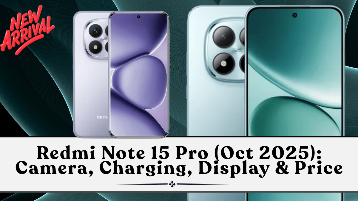 Redmi Note 15 Pro (Oct 2025): Camera, Charging, Display & Price