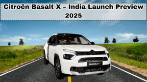 Citroën Basalt X – India Launch Preview 2025