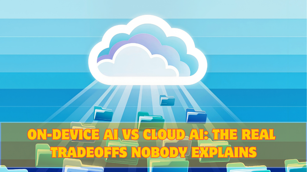 On-Device AI vs Cloud AI: The Real Tradeoffs Nobody Explains