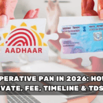 Inoperative PAN in 2026: How to Reactivate, Fee, Timeline & TDS Impact