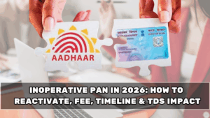 Inoperative PAN in 2026: How to Reactivate, Fee, Timeline & TDS Impact