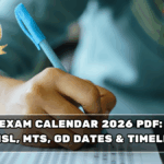 SSC Exam Calendar 2026 PDF: CGL, CHSL, MTS, GD Dates & Timeline