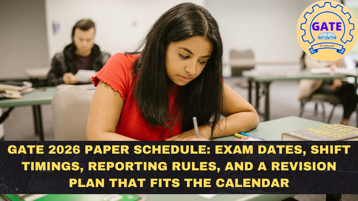 GATE 2026 Paper Schedule: Exam Dates, Shift Timings, Reporting Rules, and a Revision Plan That Fits the Calendar