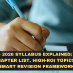 NEET (UG) 2026 Syllabus Explained: Subject-Wise Chapter List, High-ROI Topics, and a Smart Revision Framework