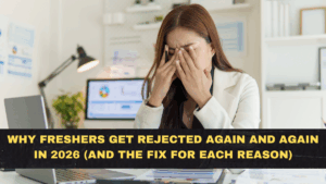 Why Freshers Get Rejected Again and Again in 2026 (And the Fix for Each Reason)