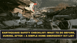 Earthquake Safety Checklist: What to Do Before, During, After + A Simple Home Emergency Kit List