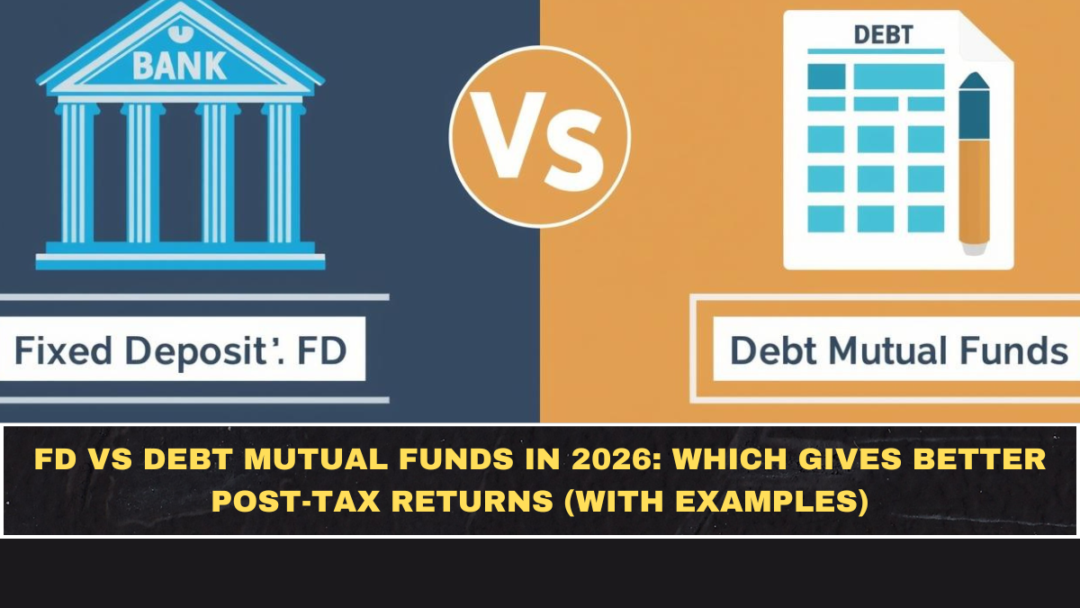 FD vs Debt Mutual Funds in 2026: Which Gives Better Post-Tax Returns (With Examples)