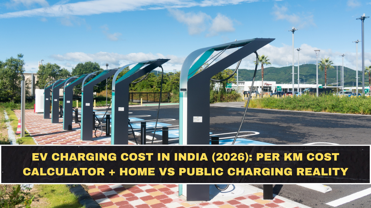 EV Charging Cost in India (2026): Per Km Cost Calculator + Home vs Public Charging Reality