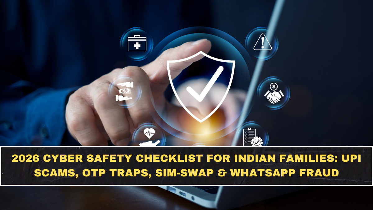2026 Cyber Safety Checklist for Indian Families: UPI Scams, OTP Traps, SIM-Swap & WhatsApp Fraud