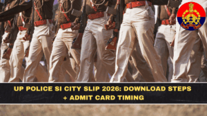 UP Police SI City Slip 2026: Download Steps + Admit Card Timing