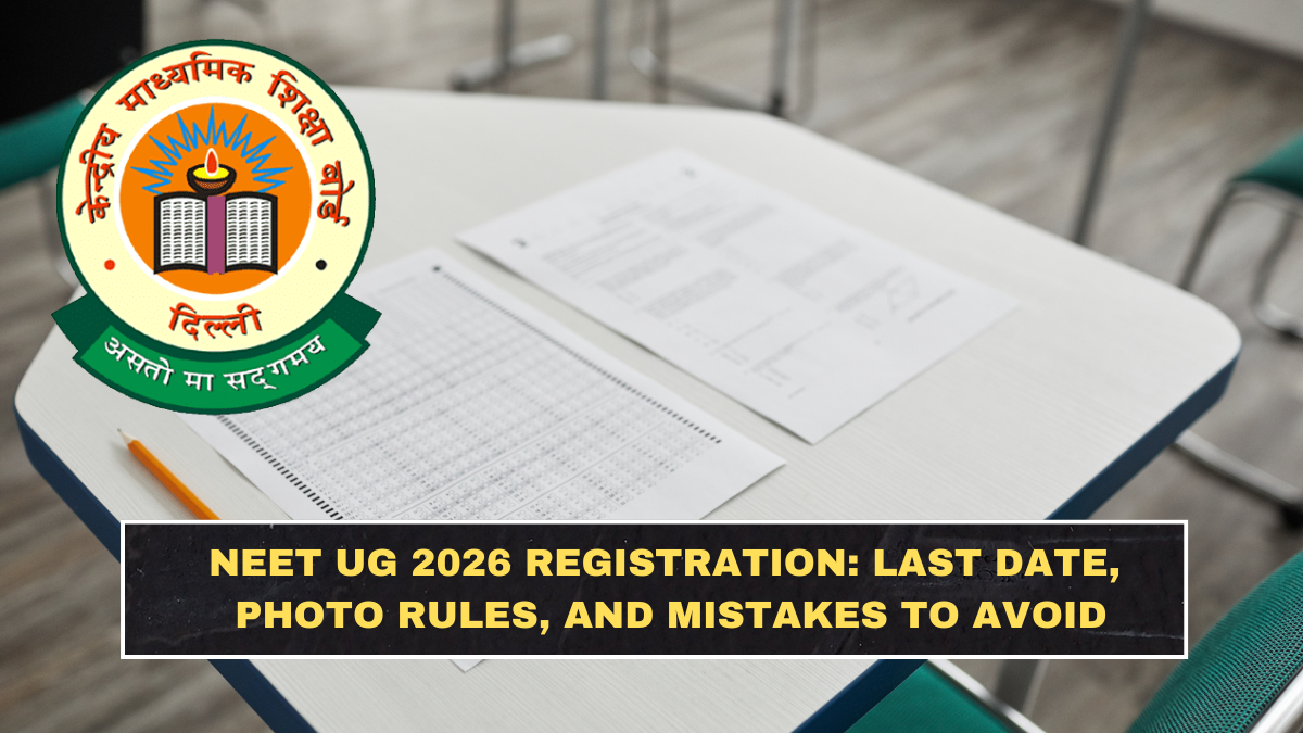 NEET UG 2026 Registration: Last Date, Photo Rules, and Mistakes to Avoid