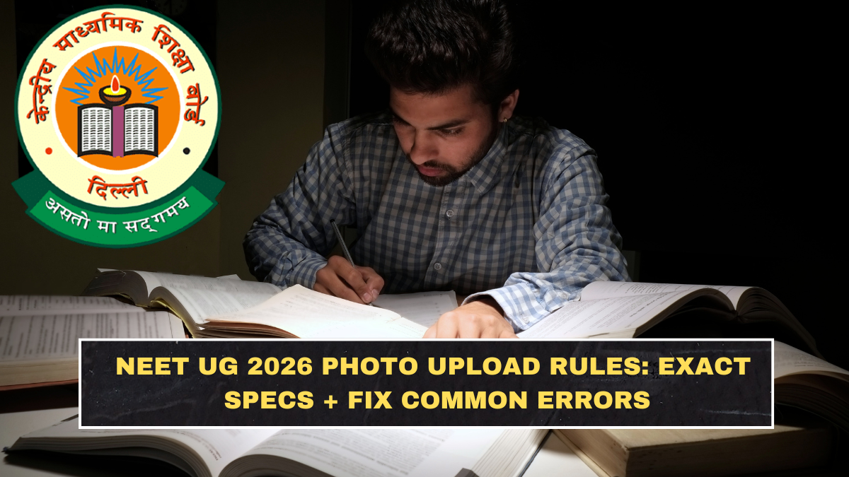 NEET UG 2026 Photo Upload Rules: Exact Specs + Fix Common Errors