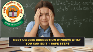 NEET UG 2026 Correction Window: What You Can Edit + Safe Steps