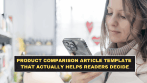 Product Comparison Article Template That Actually Helps Readers Decide
